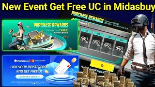 Midasbuy New Event Get Free UC  Purchase reword amp link master card [upl. by Wrench625]