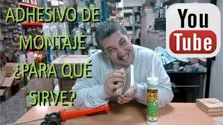 Adhesivo de montaje ¿Para qué sirve qué es y dónde comprar ▶️ [upl. by Rudyard836]