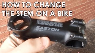 How To Change The Stem On A Bike [upl. by Ecnadnak]