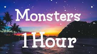 All Time Low  Monsters  1Hour Loop   Lyrics [upl. by Gievlos158]