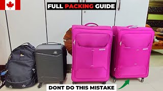 PACKING FOR CANADA IN 2021  DETAILED PACKING LIST  PACKING LIST FOR INTERNATIONAL STUDENTS 2021 [upl. by Aznecniv]