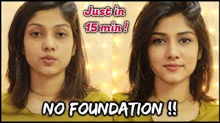 quotNO MAKEUPquot MAKEUP LOOK FOR COLLEGE OFFICE  Without Foundation  Manasi Mau [upl. by Idyak767]