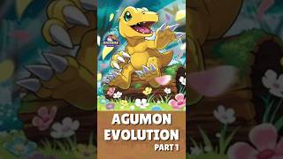 Agumon Evolution Line Part 1 Shorts [upl. by Aratahc]