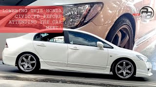 LampT lowering springs on HONDA CIVIC FDNAGPALOWERED bago umattend ng CARMEETAUTOBOYS [upl. by Harrington]