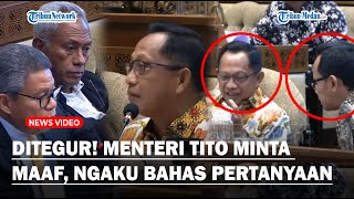 USAI DITEGUR Menteri Tito Langsung Minta Maaf Ngaku Bahas Pertanyaan dengan Wamen Bima Arya [upl. by Llerrut]