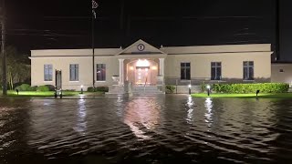 Hurricane Milton brings major flooding to downtown St Augustine other parts of St Johns County [upl. by Llenyr]