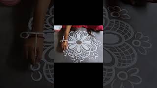 Alpona design for Kalipujo  Kalipujo special alpona design  Diwali Rangoli Easy and simple art [upl. by Macomber499]