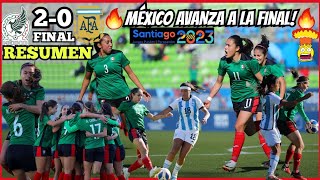 México Femenil vs Argentina Femenil 🔥 RESUMEN Juegos Panamericanos 31102023 • A la FINAL 🤯🇲🇽20🇦🇷 [upl. by Harlan]