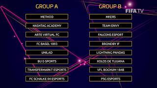 FIFA eClub World Cup 2018  THE GROUPS [upl. by Koball]