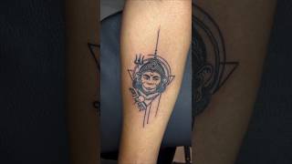 Hanuman TattooNesh Tattoos Baramati hanuman hanumantattoo neshtattoos baramati bajrangbali [upl. by Kosiur]