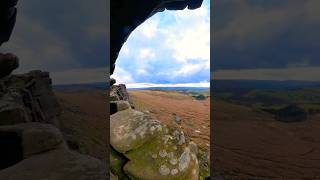 Robin Hoods Cave Peak District Insta360  Solo Hiking [upl. by Easton874]