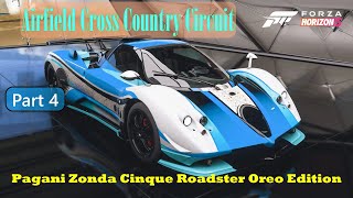 Forza Horizon 5 PC  Part4  Airfield Cross Country Circuit with Pagani Zonda [upl. by Atiras402]