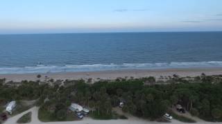 Aerial Over Edisto Beach State Park Campground with Flying Camera [upl. by Ainej]