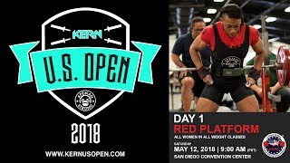 The Kern US Open USPA Powerlifting Competition  Day 1  Red Platform [upl. by Enirehtak751]