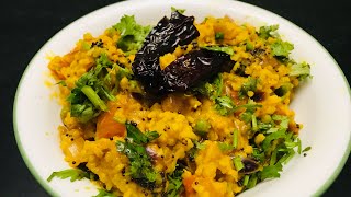 Dhaba Style Daal Khichdi  Easy Dinner Recipe [upl. by Jilly]