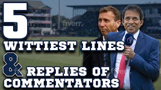 5 Wittiest lines by Cricket commentators [upl. by Eenad]