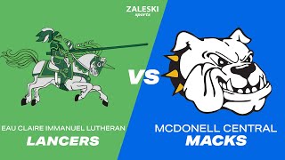 McDonell Central vs Eau Claire Immanuel Lutheran  2024 WIAA Volleyball [upl. by Fritzsche]