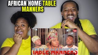 GROWING UP IN AN AFRICAN HOME TABLE MANNERS  The Demouchets REACT [upl. by Hailat]