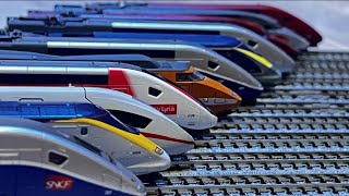 Ultimate High Speed Trains Compilation  N Scale [upl. by Aihtela]