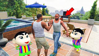 Franklin Met Shinchan Pinchan And Franklin in GTA 5 Indian Bikes Driving 3D [upl. by Erdied984]