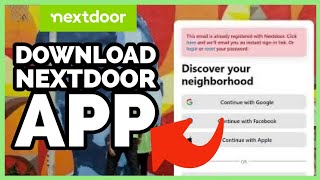 Download Nextdoor App How to Install Nextdoor App 2023 [upl. by Orion]