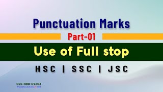 Punctuation Part 01  Use of Full stop  HSC  SSC  JSC  English Grammar [upl. by Negah]