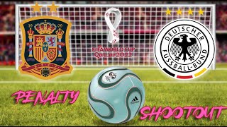 Spain Vs Germany Penalty shootout like fifa world cup Qatar 2022 [upl. by Landers460]