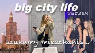 Szukam MIESZKANIA w WARSZAWIE girls night studia  vlog [upl. by Nuahc]