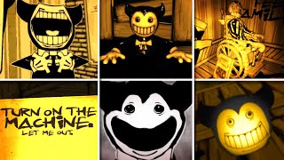 Out of the Ink Machine UPDATE 11  ALL SECRETS amp RARE MOMENTS  BATIM Mod [upl. by Ynahpets]