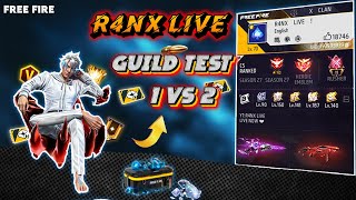 FREE FIRE LIVE👻GARENA🟣 FREE FIRE💀GUILD TEST LIVE 🥳PLAYING 2 VS 4😎 shorts freefirelive [upl. by Amos718]