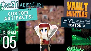 Polaris SMP S3  CUSTOM Artifacts Reveal  Vault Hunters  Stream 05 vod twitch minecraft [upl. by Triley]