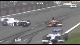 GP2 Nurburgring 2013  Big Crash at Start [upl. by Hermina700]