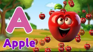 ABC Phonics Song for Toddlers  A for Apple  Nursery Rhymes  ABC Song  abc learning for toddler [upl. by Claudianus]