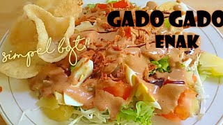 Resep gado gado enak simple  gado gado siram [upl. by Holms362]