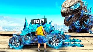 Jeffy Steals GODZILLA Supercars in GTA 5 [upl. by Aydan42]