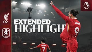 Extended Highlights Liverpool 20 Aston Villa  Three Anfield wins in a week [upl. by Fang]