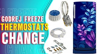 How to Change Thermostats godrej Freeze  Replies thermostats in godrej refrigerator [upl. by Irep]