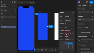 Figma Tutotorial  Ontap and ondrag trigger in prototype [upl. by Podvin]