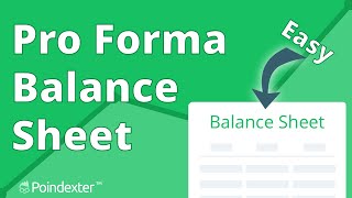 Easy Pro Forma Balance Sheet Free Download [upl. by Laefar]