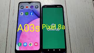 Google Pixel 8a Vs Samsung A03s Speed Test Comparison [upl. by Carling]