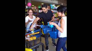 Man pays for cutting in supermarket line shorts [upl. by Aieken]