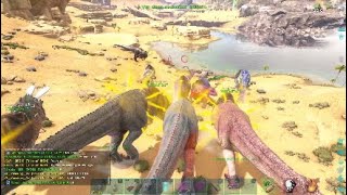 Ark Official PvP Ps4  Demolishing SC On Their Server 252  ST6 OP Best Giga Fighters On Ark [upl. by Santos]