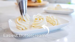 Easy 3 Ingredient Buttercream [upl. by Natsud]