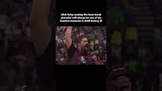 MICK FOLEY MAKING THE ROCK BREAK CHARACTER ON RAW wweshorts wwefunnymoments wwememes wwememe [upl. by Annayrb]