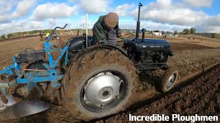 1964 Massey Ferguson 35X 25 Litre 3cyl Diesel Tractor 45HP With Ransomes Plough Newbury [upl. by Madlin]