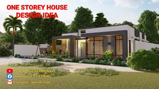 ONE STOREY HOUSE DESIGN IDEA  BY  junliray creations [upl. by Ynnaf]