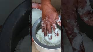 Fresh Butter and Lassi Making in Breakfast by a Waman  Brown Sugar with Butter amp Oily Paratha [upl. by Netsuj]