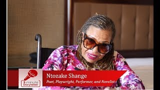 NTOZAKE SHANGE poet playwright performer and novelist [upl. by Aemat]