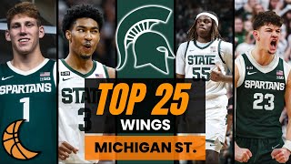 Top 25 Wing Groups In College Basketball Michigan State Spartans [upl. by Idissac]