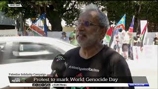 Palestine Solidarity Campaign  Protest to mark World Genocide Day  Yusuf Chikte [upl. by Terese]